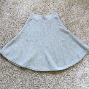 BCBGmaxazria Fluffy skater grey skirt size XS